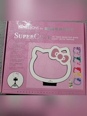 Hello Kitty 10" RGB Desktop Ring light with Tripod